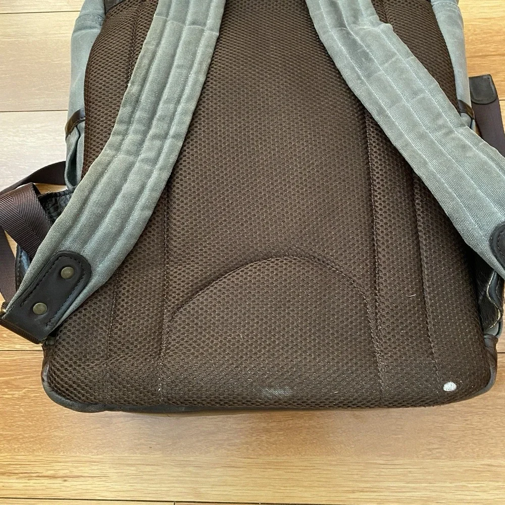 ONA Camps Bay Camera Backpack Smoke – Premium Leather & Waxed Canvas